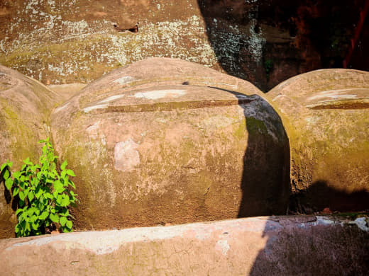 Buda de Leshan desde abajo