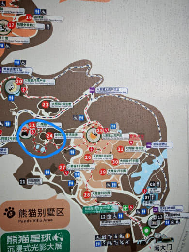 Zona de pandas rojos