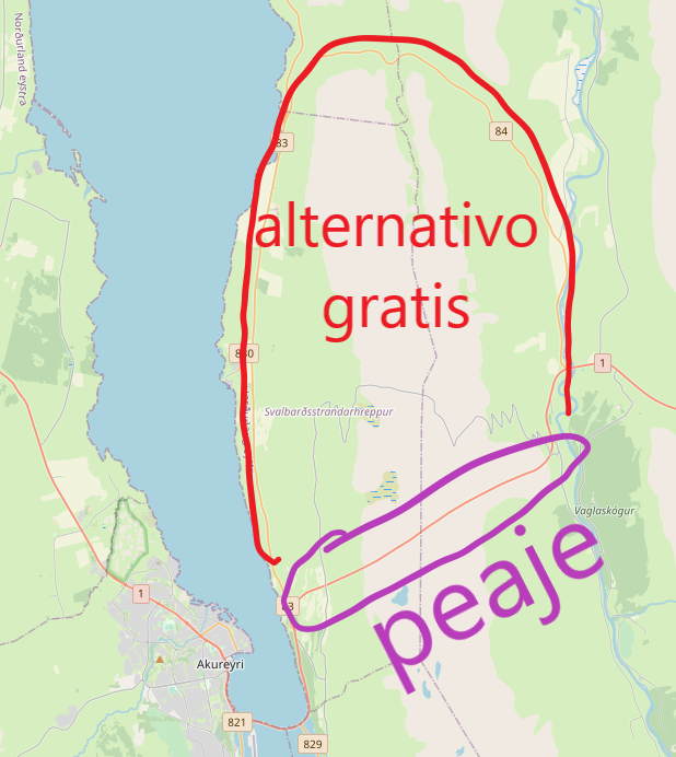 peaje islandia